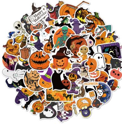 China HOYO 50 PCS/Pack Halloween Stickers Laptop Stickers Non-Toxic Halloween Holiday Stickers, 7 styles for choice for sale