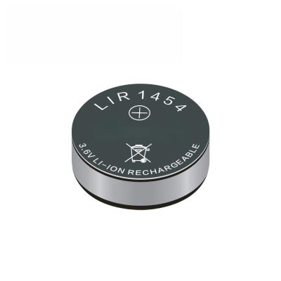 China 3.6V LIR1454 button type 85mAh lithium cobalt oxide battery LiCoO2 Electronic Scale Battery coin lithium battery for sale