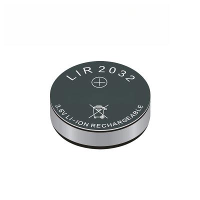 China 40mAh LiCoO2 Button Type Battery for Car Alarms 3.6V LIR2032 Lightweight and Durable for sale