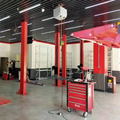 China Manual Trigger Two Post Car Lift, Double Cylinder Hydraulic Lift Two Post, Adjustable Two Post Car Lift 4T for sale