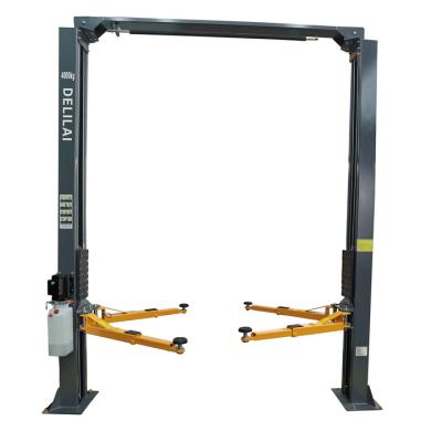 China 3.5T Porch Design Two Post Hydraulic Manual Car Lift Garage Equipment 4T for sale