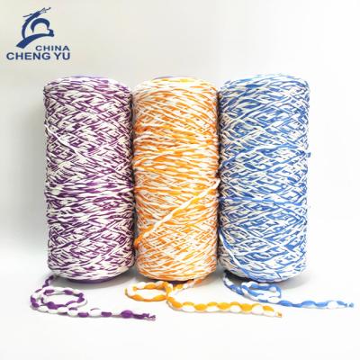 China Sustainable Bi-colors 100 Polyester Yarn Microfiber Mop Yarn Microfiber Yarn For Mops for sale