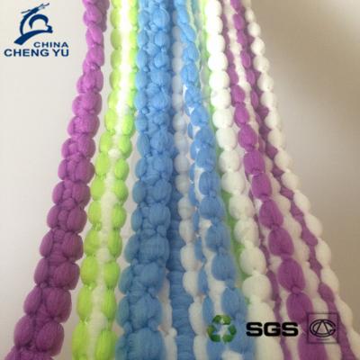 China 100% Sustainable Polyester Microfiber Yarn Yarn For Mop Products Braided Microfiber Tape for sale