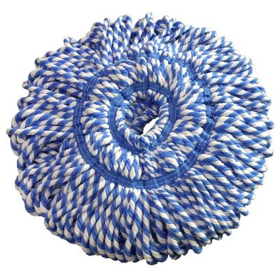 China Sustainable Blue And White Microfiber Twist Mop Fill Best Selling 2020 for sale