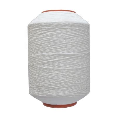 China High Tenacity Food Grade Latex Polyester Blanket Rubber Yarn White Elastic Yarn for sale