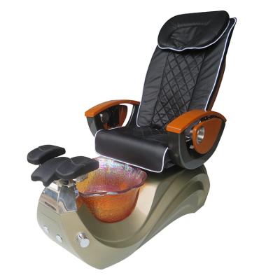 China Beauty Salon Extended Luxury Foot Spa Pedicure Chairs No Foot Nail Spa Massage Plumbing Chair for sale