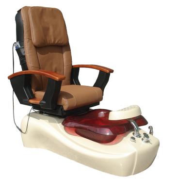 China High Quality Modern Salon Furniture Nail Fiberglass Foot Bath Pedicure Spa Chair No Piping With Magnetic Jet for sale