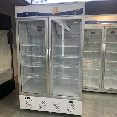 China Double-temperature coolers and freezer display showcase cooler and commerical cooler and freezer combination freezer for sale