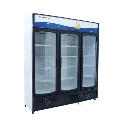 China Industrial Single-temperature coke refrigerator refrigerator chiller refriger Glass refriger 3doors double door freezer for sale