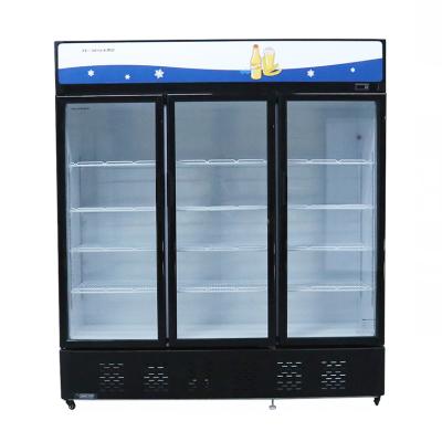 China Single-temperature Beverage Cooler with Light Visi Refrigerator Beverage Cooler Beer Dispenser with Beverage Cooler for sale