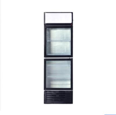 China Single-temperature glass door refrigerator wholesale price energy drinks refrigerator for sale