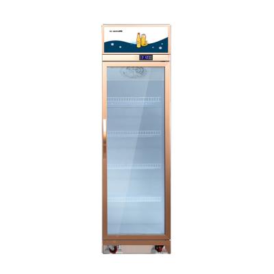 China Single-temperature 326 Liter Refrigeration Equipment Display Fridge Refrigerator Top Mount for sale