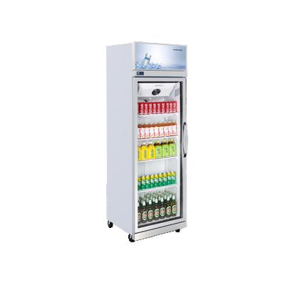 China Single-temperature inverter cooler commercial upright visi cooler glass doorvisi cooler for sale