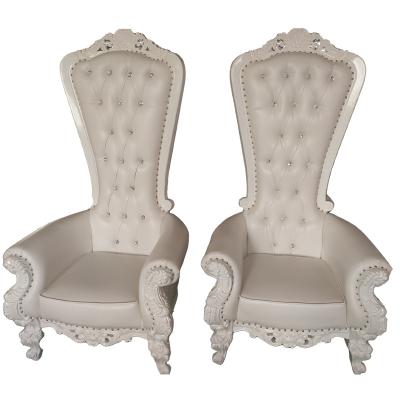 China Super Comfortable Cheap Price Bridegroom Wedding Chairs / Lion King Throne Chairs Carved for sale