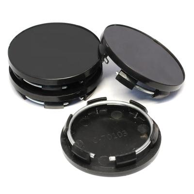 China ABS 50mm(50.5mm) Black Plastic Auto Car Truck Vehicle Wheel Center Rim Hub Cap Cover Set Tire Badge Hubcap Car Accessories for sale