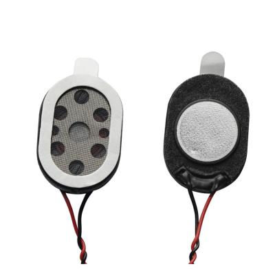 China Factory Solder Straight Line Spot 20mm 8ohm 1w Plastic Case PORTABLE Oval Inner Magnetic Horn For Earphone Speakers for sale