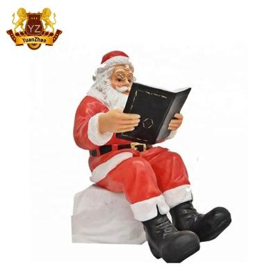 China Decorative Hand Made Fiberglass Santa Claus For Sale From America Christmas for sale