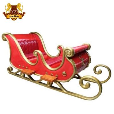 China Outdoor Decorative Fiberglass Sleigh of America for Christmas Decoration for sale