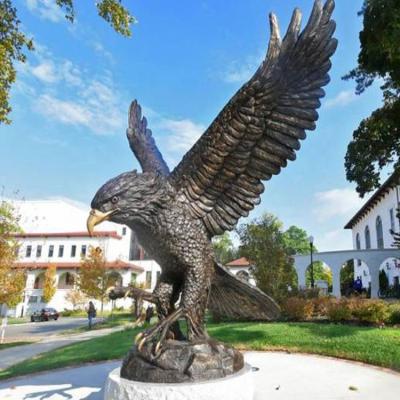 China Exclusive Life Size Eagle Outdoor Decoration Bronze Sculpture From China for sale