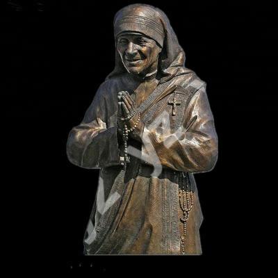 China High Quality Life Size Religious Bronze Statues Of Mother Teresa From Europe Statues for sale