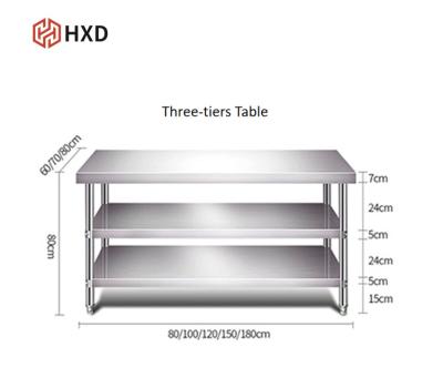 China energy & High Quality Customized Heat Resistant Mining Stainless Steel Commercial Kitchen Table for sale