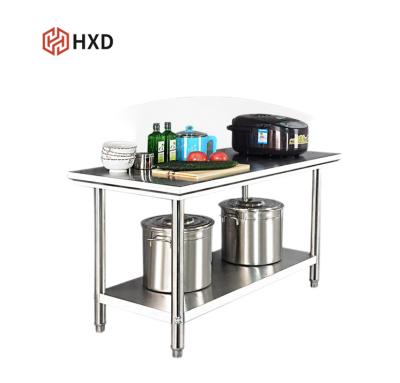 China energy & Durable Commercial Hotel / Restaurant / School Kitchen Stainless Steel Mining Work Table for sale