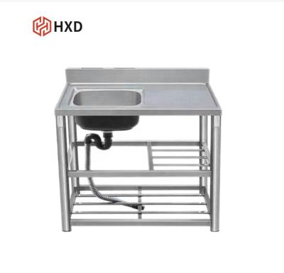 China energy & Professional Customization Dish Wash Extraction Sink For Kitchen Industrial 304 Stainless Steel Double Single Sink for sale