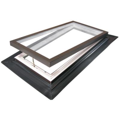 China Hot Selling Skylght Skylght Windows Automatic High Quality Aluminum Glass Frame Double Roof Skylight for sale