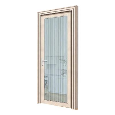 China Project modern cheap toilet waterproof aluminum glass swing door for bathroom for sale