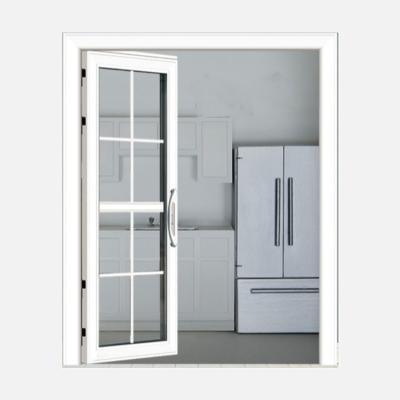 China Modern Residential Aluminum Patio Entrance Kitchen Heat Insulation Apartment Swing Glass Doors for sale