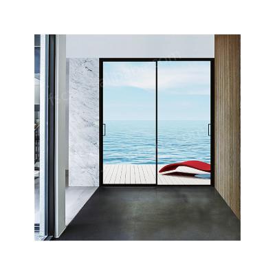 China Sunroom Sliding Door Aluminum Narrow Glass Soundproof And Durable Heat Insulation Sliding Doors for sale