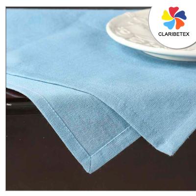 China Recycle Polyester Linen Napkins Fabric Faux Diagonal Process Dinner Table Cloths for sale