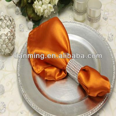 China Poly Satin Disposable Cheap Napkin For Wedding Decoration for sale