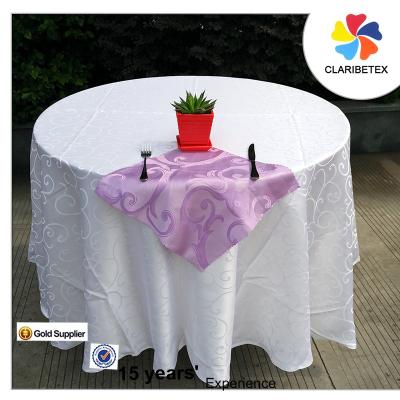 China Recycle Lavender 100% Polyester Jacquard Napkins Custom Cocktail Napkin for sale