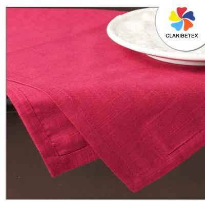 China Recycle Cross Diagonal Hemp Napkins Table Linens Dinner High Quality Fabric for sale