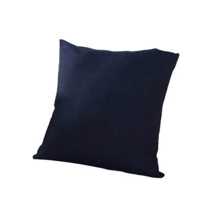 China Plain Dyed Plain Dyed Cotton Fabric Navy Blue Linen Pillow Cushion Cover for sale