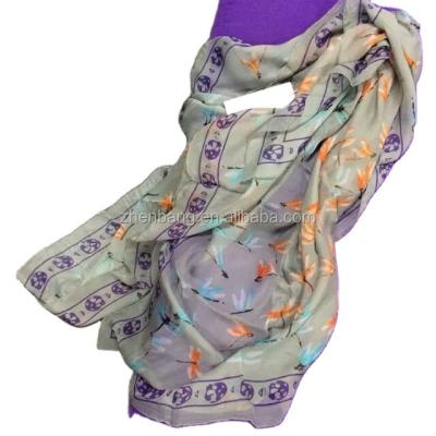 China Long Newest Style and Colorful Lady Silk Scarf Hot Sale for sale