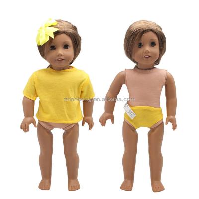 China Cartoon Toy American Giirl 18 Inch Doll Clothes Four-color T-shirt 43cm Doll Clothes Wholesale for sale