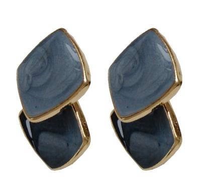 China MIA 2020 Fashion Minimalism Top Fashion Simple Color Blocking Beautiful Color Matching Earring Earring For Women for sale