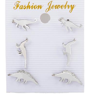 China MIA 2021 new trend cute dinosaur concise personalized earrings set factory wholesale customization for sale