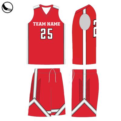 China Breathable Custom Single Jersey Basketball Uniform Design for sale