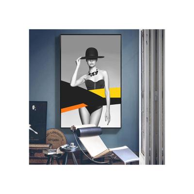 China Modern Manufacturer Wholesale Character Simplicity Portrait Painting Large Hallway Tooling Mural for sale