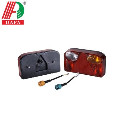 China PMMA+ABS 7 WORKS EURO STYLE TRAILER TAIL LIGHT WITH QUICK CONNECTOR for sale