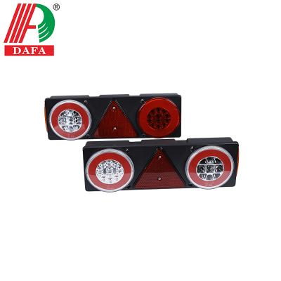 China GLO-TRAC 6 WORKS COMBINATION TRAILER TAIL LED LIGHTS 445.4x144.2x76 for sale