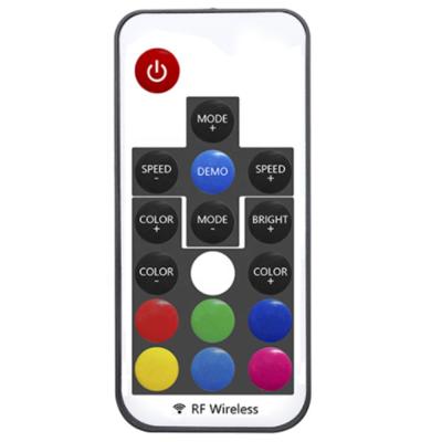 China Super Slim Remote Control OEM Logo Code Customize Universal Mini Support 17 Key IR Auto Shut Off Remote Control for sale