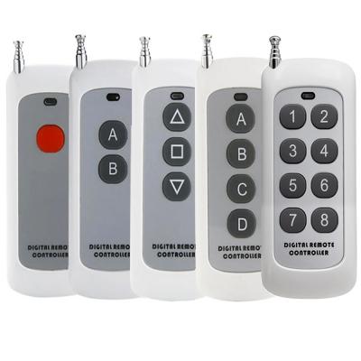 China Auto Shutoff 433Mhz/315Mhz Long Range 1-4 Button Switch Remote Control Transmitter For Smart Home Garage Door Lock RF Remote Controller for sale