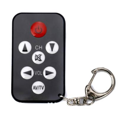 China Universal 7 Key TV Mini Keychain Super Slim LED Indicator Light Remote Control With Battery Smart Remote Control Wireless Controller for sale