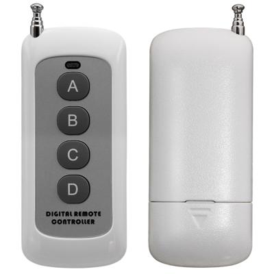 China 4CH Wireless Remote Control Transmitter 4CH Button Auto Interruption 300M Max Long Range Distance 4 Channel RF 315Mhz 433 MHz Portable Key Fob for sale