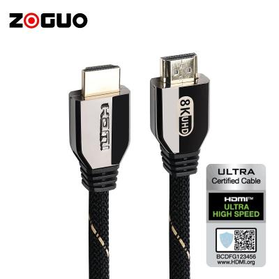 China Multifunction COMPUTER Gold Plated Ultra High Speed ​​HDMI 2.1 Cable 8K 60Hz Male To Male Supports HDR for sale