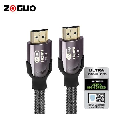 China Projector Ultra Speed ​​HDMI Cable 8K 60Hz 120Hz HDMI2.1 Version 2 Meter Male-Male HDMI Cable 2.1V for sale